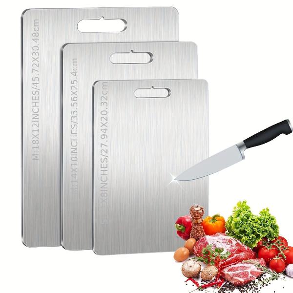 100% Pure Titanium Cutting Boards - Cutting Boards - Durable, Hygienic, - Sunleafy