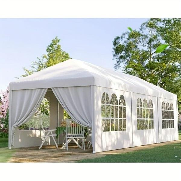 10x30 Feet Deluxe Outdoor Canopy Party Wedding Tent - Garden Gazebo Pavilion - Sunleafy