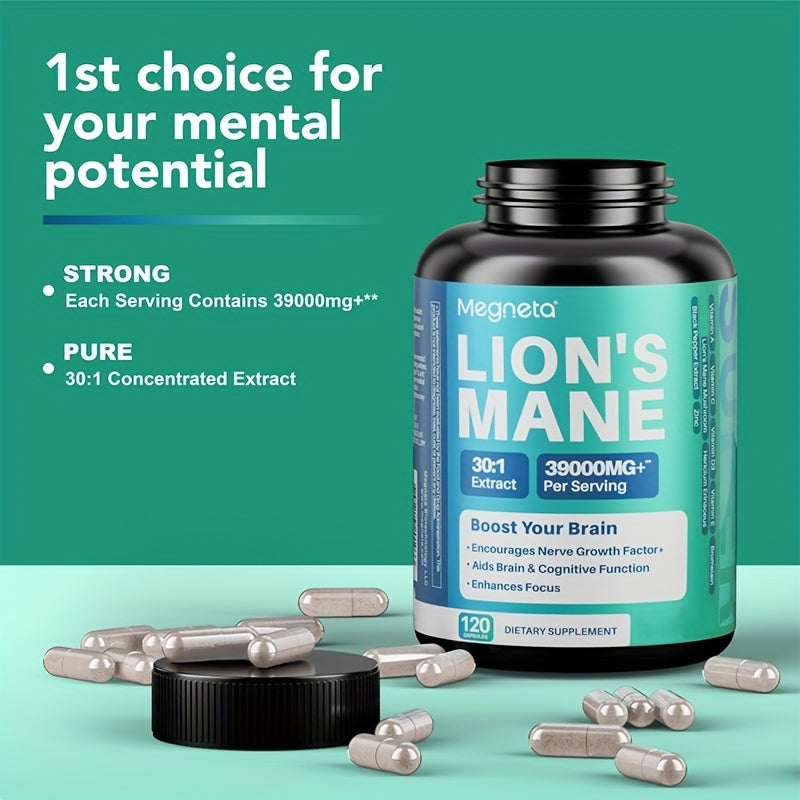 1/2/3pcs LION'S MANE Boost Your Brain, 1st Choice For Your Mental Potential.